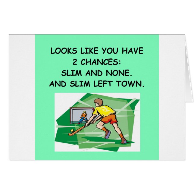 fieldhockey.png hälsningskort (Framsidan Horizontal)