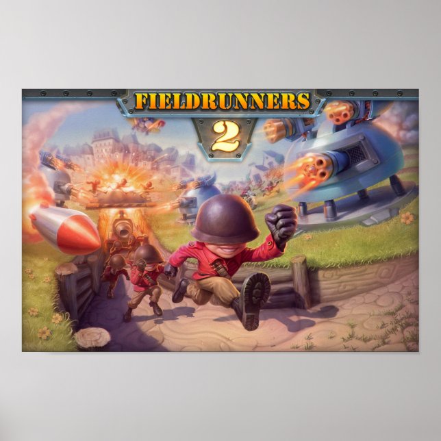 Fieldrunners 2 - Poster Officiell (Framsidan)