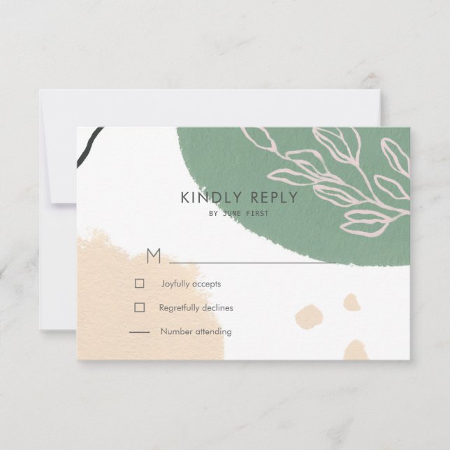 Fields of Dreams | w måltidsval RSVP-kort OSA Kort (Framsida)