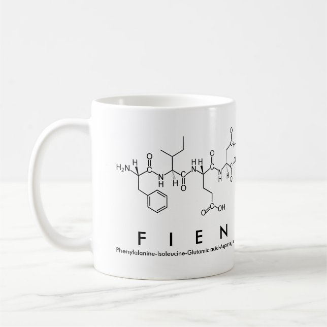 Fien peptide namn mugg (Vänster)