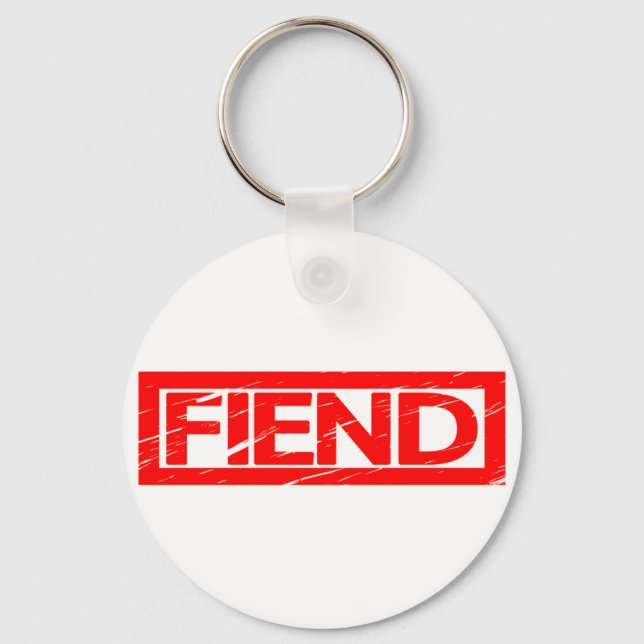 Fiend Frimärke Nyckelring (Framsida)