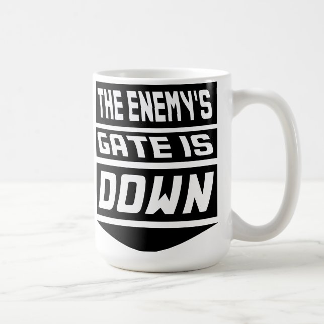 Fiende grind är besegrar kaffemugg (Höger)