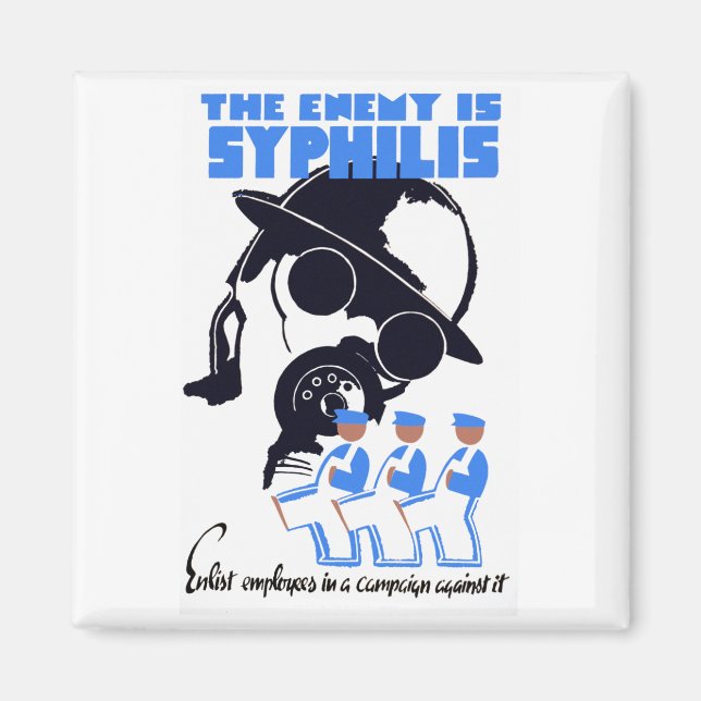 Fienden är Syfililis Magnet (Framsidan)