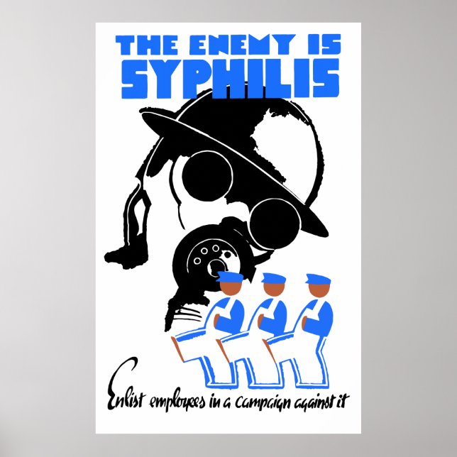 Fienden är Syfililis Poster (Framsidan)