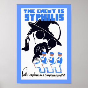 Fienden är Syphilis Poster
