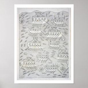 Fiender av assyrierna som tar fristad i frakter, p poster