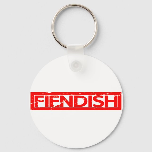 Fiendish Frimärke Nyckelring (Framsida)