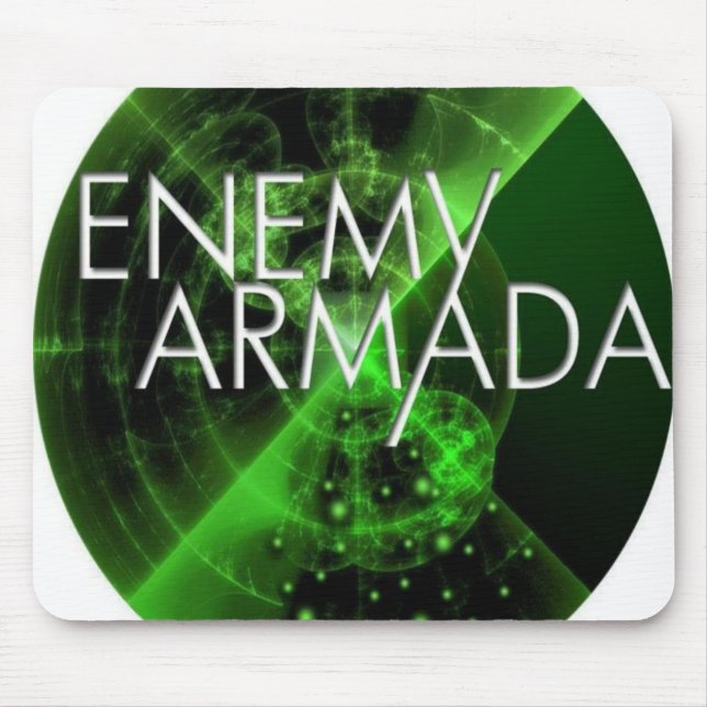 Fientlig ArmadaSonarlogotyp Mousepad Musmatta (Framsidan)