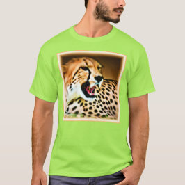 "Fierce and Fiery Cheetah Design". Köp nu T Shirt