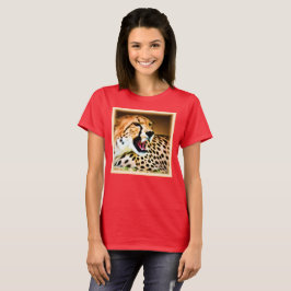 "Fierce and Fiery Cheetah Design". Köp nu T Shirt