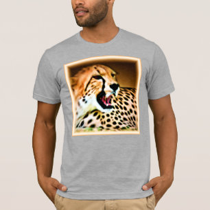 "Fierce and Fiery Cheetah Design". Köp nu T Shirt