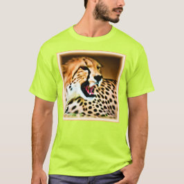 "Fierce and Fiery Cheetah Design". Köp nu T Shirt