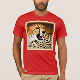"Fierce and Fiery Cheetah Design". Köp nu T Shirt