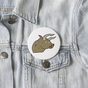 Fierce Arg Bull Head Rustic Vild Animal Knapp