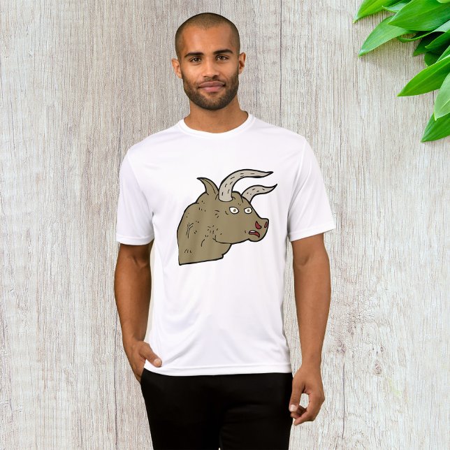 Fierce Arg Bull Head Rustic Vild Animal T Shirt (Skapare uppladdad)