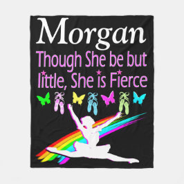 FIERCE BALLERINA PERSONLIG FLEECE BLANKET