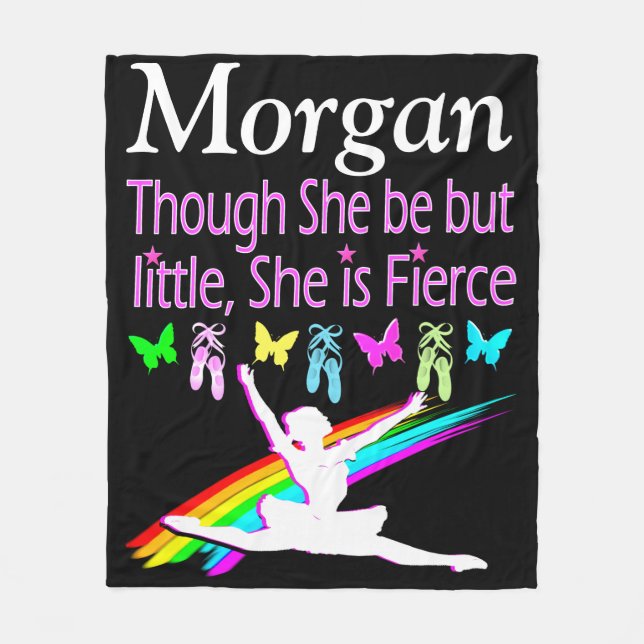 FIERCE BALLERINA PERSONLIG FLEECE BLANKET (Framsidan)