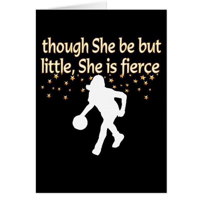 FIERCE BASKETBALL PLAYER HÄLSNINGSKORT (Framsidan)