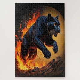 Fierce Black Panther Puzzle Pussel