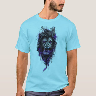 Fierce Blue Lejon Graphic Tee - Himmel Blue Editio