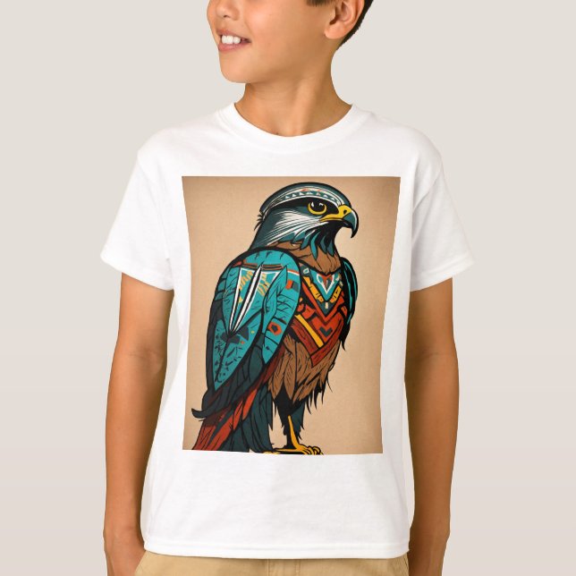 Fierce Crystal Eagle T-Shirt Design (Framsida)