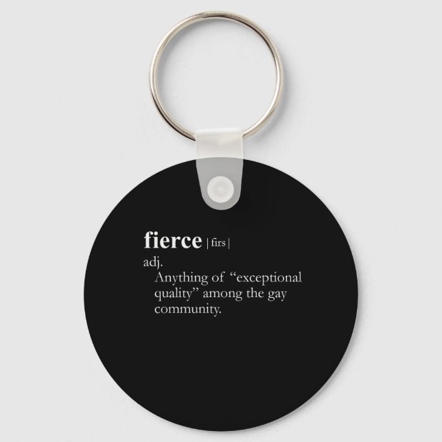 FIERCE (definition) Nyckelring (Framsida)
