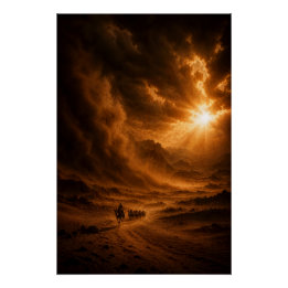 Fierce Desert Sandstorm Poster Perfect Poster