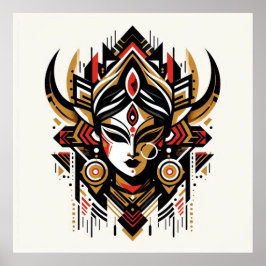 Fierce & Divine - Goddes Durga's Power Poster