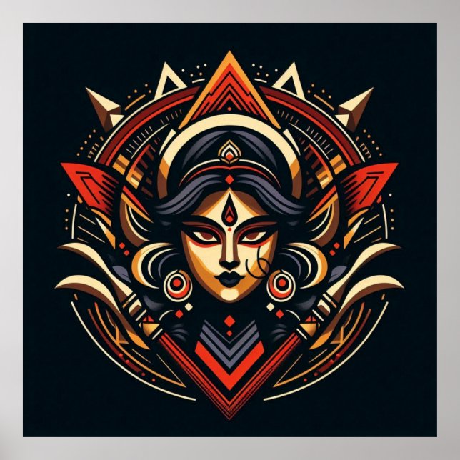 Fierce & Divine - Goddes Durga's Power Poster (Framsidan)