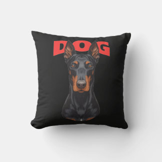 Fierce Doberman Dog Pillow – Strong and Elegant Gu Kudde