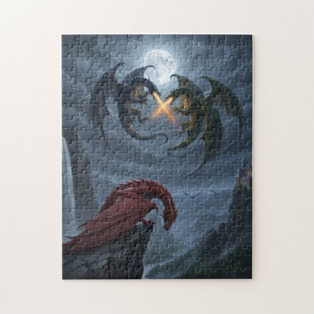 Fierce Dragon Battle -  Pussel (Vertikal)