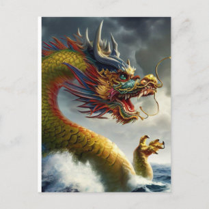 Fierce Dragon Vykort