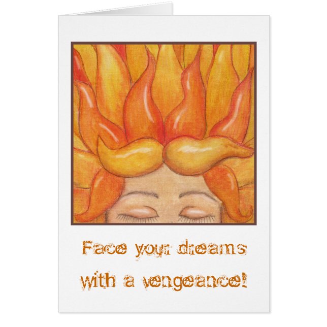 Fierce Dreamer Hälsningskort (Framsidan)