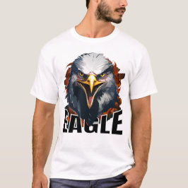 Fierce Eagle - djärv amerikansk patriotisk T Shirt