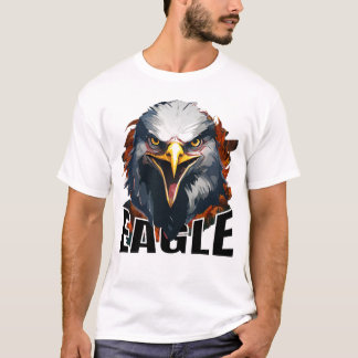 Fierce Eagle - djärv amerikansk patriotisk T Shirt