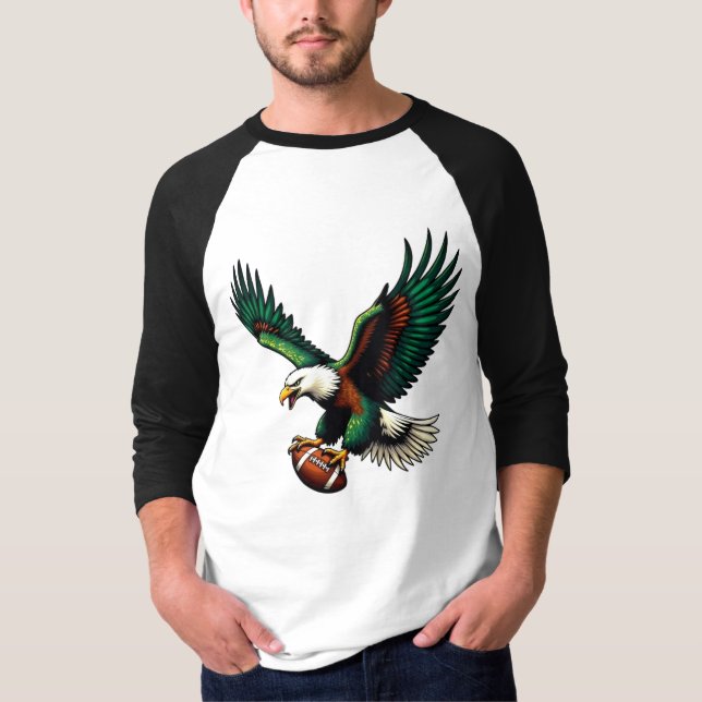 Fierce Eagle Football T Shirt (Framsida)