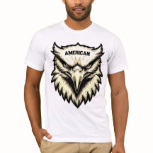 Fierce Eagle Head Anpassningsbar American T-Shirt