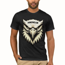 Fierce Eagle Head Anpassningsbar American T-Shirt