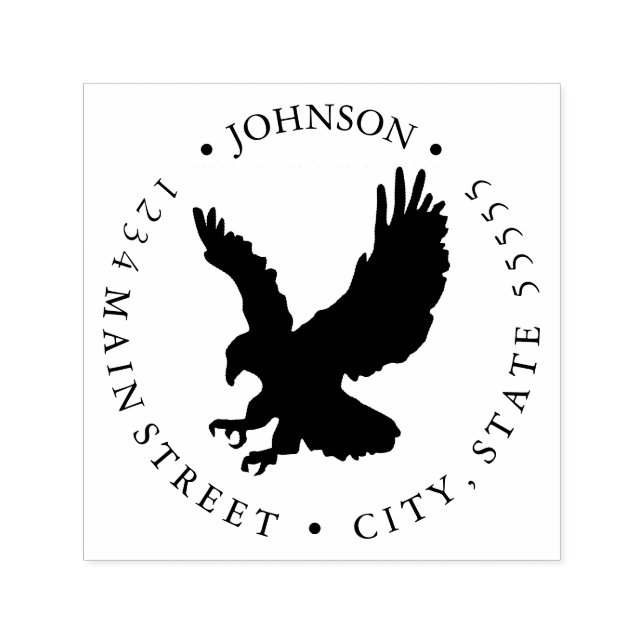 Fierce Eagle-returetikett Självfärgande Stämpel (Design)
