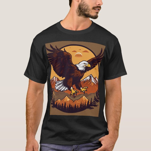 Fierce Eagle Tattoo T-Shirt - Intricittate (Framsida)