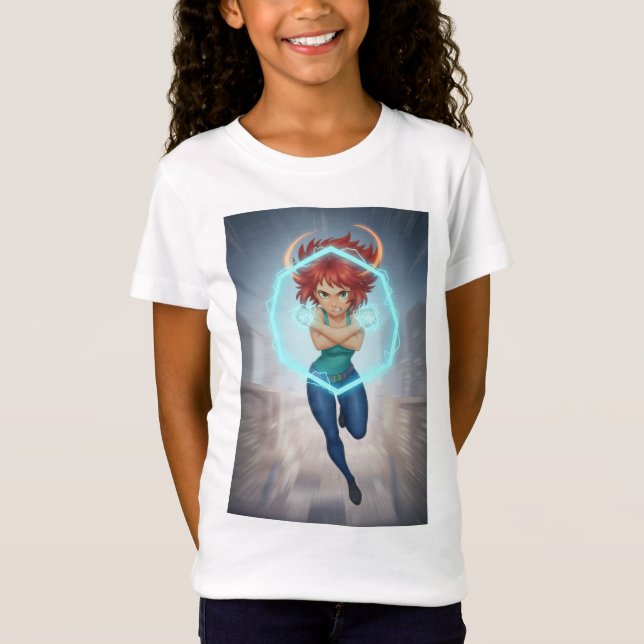 Fierce Fighter Force Tjejer  T Shirt (Framsida)