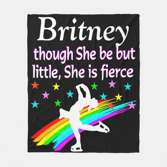 FIERCE FIGUR SKATING PERSONLIG FLEECE BLANKET (Framsidan)