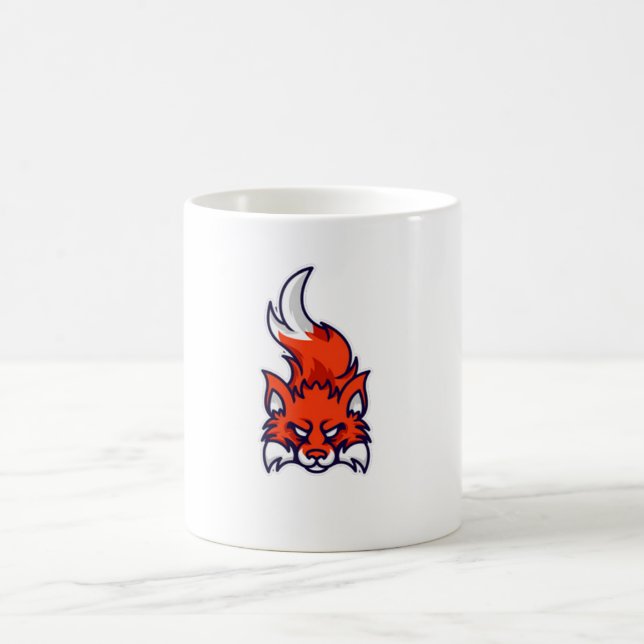 Fierce Fox - Fet och strykfox Kaffemugg (Center)