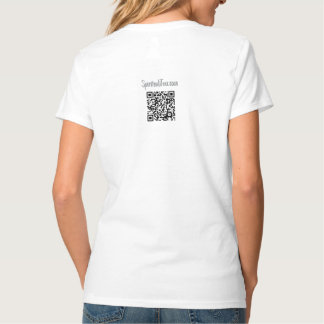 Fierce Gift, Kvinnor i V-Nacke T-Shirt, vit T Shirt