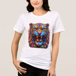 Fierce Glowing Tiger T Shirt