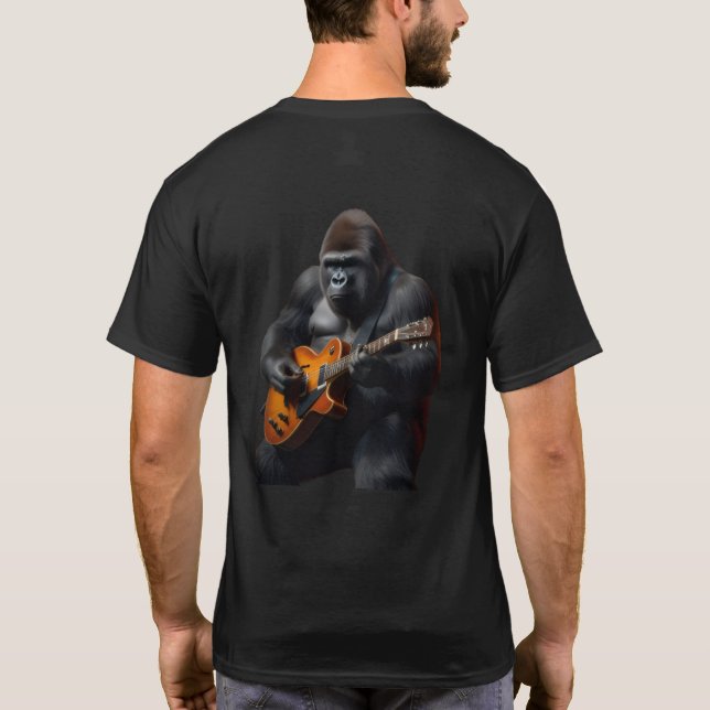 Fierce Gorilla Rocker T Shirt (Baksida)
