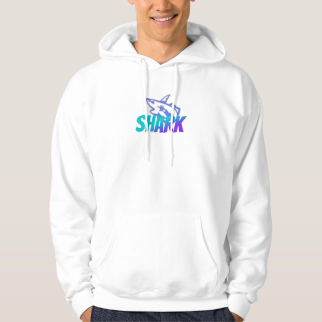 Fierce Gradient Shark Logo | Bold Ocean Hoodie (Framsida)
