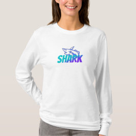 Fierce Gradient Shark Logo | Bold Ocean T Shirt