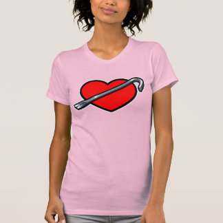 Fierce Heartbreaker Anime Hearts Crowbar Design T Shirt