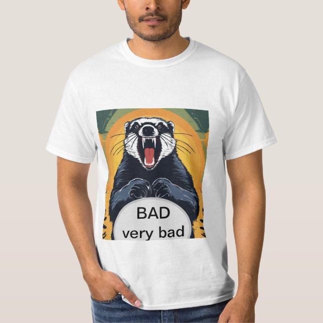 Fierce Honey badger T-Shirt (Framsida)
